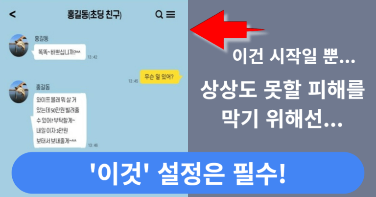 "'이것' 하나만 설정해도 예방할 수 있습니다". 나는 물론, 가족과 지인들까지 지키고 싶다면 확인 필수! 3 13