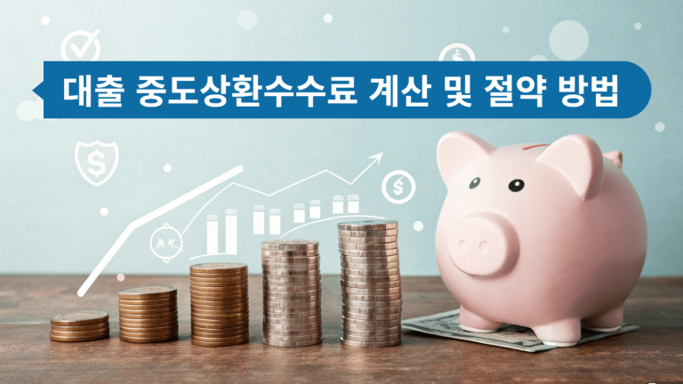 대출 중도상환수수료 절약 방법과 계산기를 활용한 완벽 가이드(2025년 최신) 4 중도상환수수료 썸네일