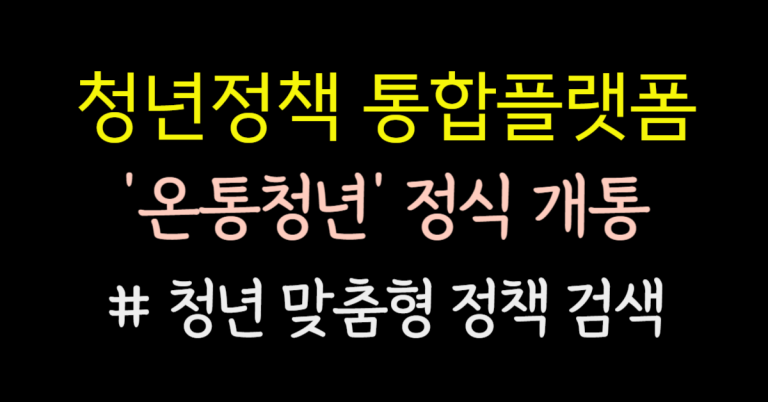 청년정책 통합플랫폼 '온통청년' 2월 21일 정식 개통, 청년을 위한 맞춤형 정책 검색! 4 온통청년 썸네일